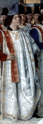 Jean II de Bourbon - Détail d'une enluminure par Jean Fouquet - Grandes Chroniques de France - 1470